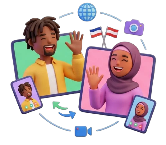 Modern Chatroulette with No Borders